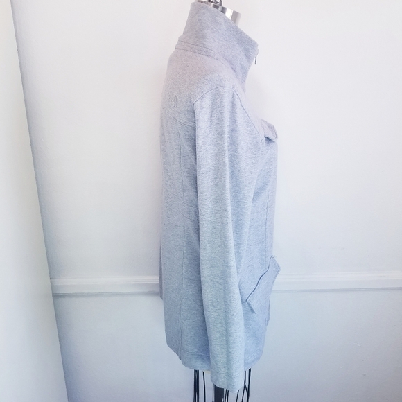 🌸 The North Face| Gray Jersey Cargo Jacket M‎ - Picture 3 of 11